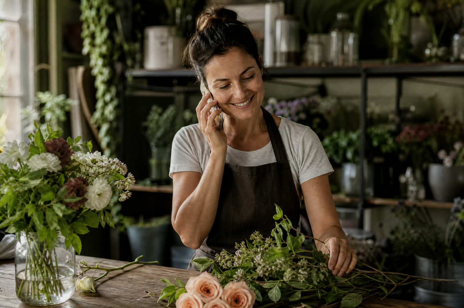 Chef-owner at the pass